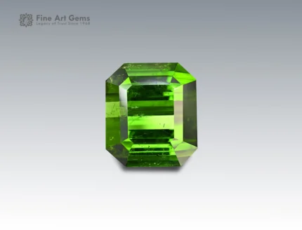 35.75 carat emerald cut green tourmaline gemstone from Afghanistan, perfect for a ring, pendant, or fine jewelry collection