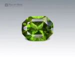 Natural 49 carat peridot high precision cut gemstone from Pakistan, vivid green collector’s gem ideal for display or custom jewelry