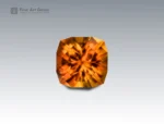Natural 7.35 carat citrine cushion cut gemstone from Africa, golden-orange gem ideal for rings, pendants, or fine jewelry