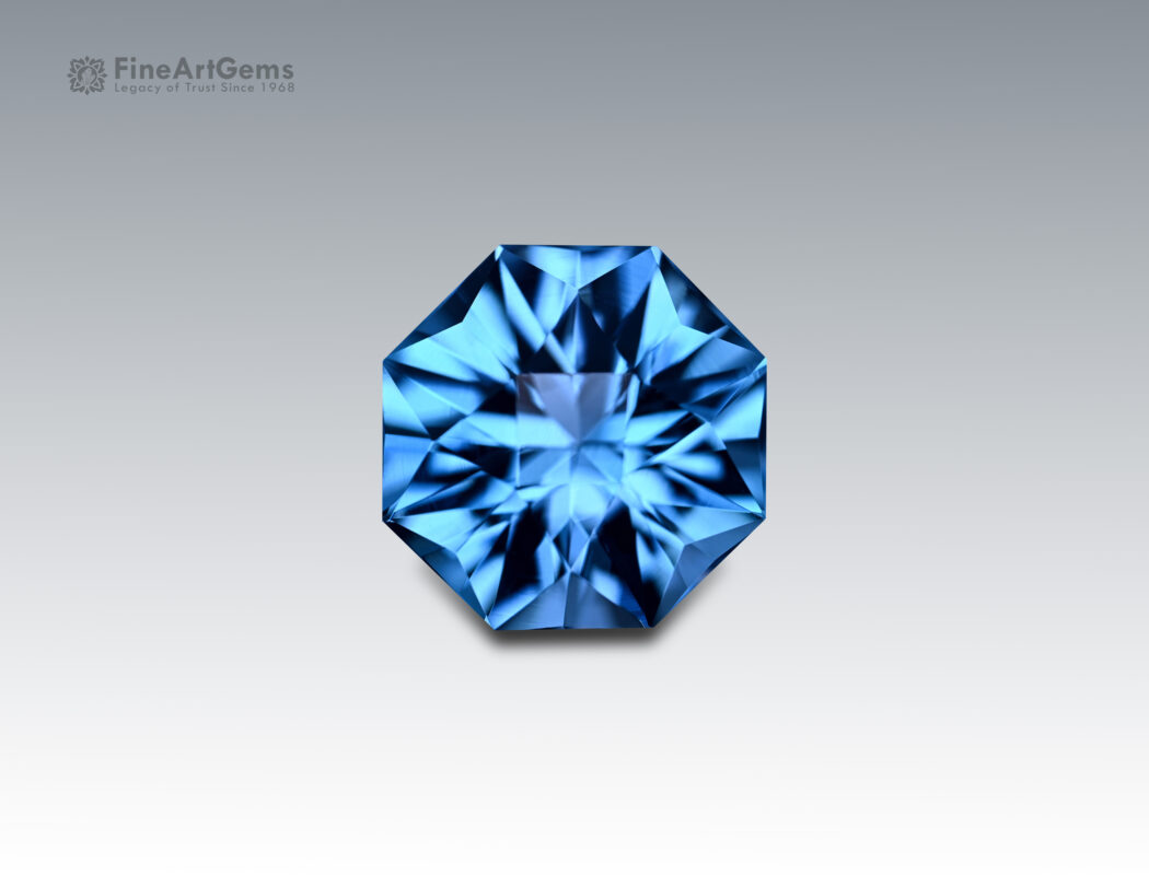 12.15 Carats Stunning Swiss Blue Topaz Fancy Gemstone