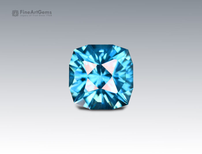 3.90 Carats Beautiful Blue Zircon Gemstone from Cambodia