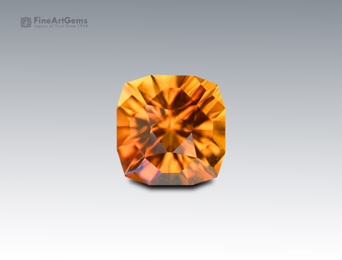 7.9 Carats Tremendous Fancy Cut Mandarin Citrine Gemstone