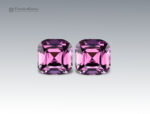 3.1 Carats Lovely Pair of Lavender Spinel Gemstone from Tajikistan