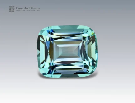 Natural 14.55 carat aquamarine cushion cut gemstone from Madagascar, ideal for rings, pendants, or fine jewelry