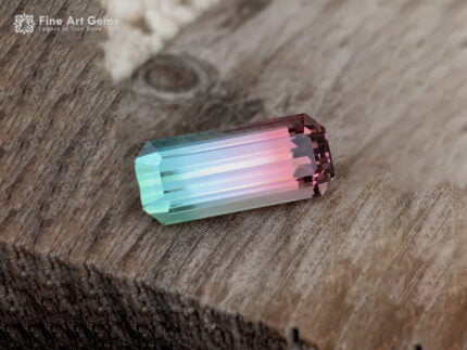 14.5 Carats Stunning Bicolor Tourmaline Gemstone from Afghanistan