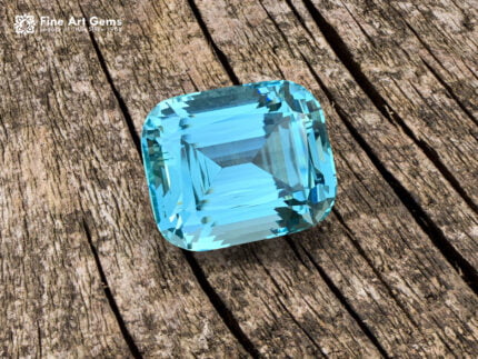 220 Carats Magnificent Aquamarine Gemstone Fancy Cushion Cut