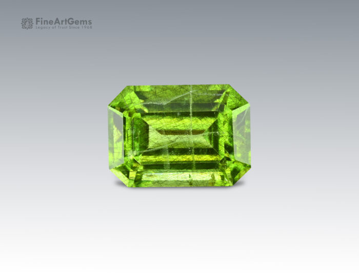 12.45 Carats Beautiful Ludwigite Included Peridot Gemstone