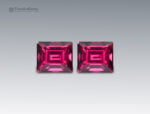 6 Carats Stunning 3 Pcs Set Rhodolite Garnet Gemstone