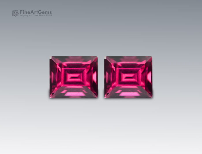 6 Carats Stunning 3 Pcs Set Rhodolite Garnet Gemstone