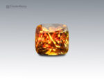 7.6 Carats Lustrous Yellow Sphene Cushion Cut Gemstone