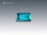 Natural 6.95 carat indicolite tourmaline pair with emerald cut from Afghanistan, deep blue-green gemstones ideal for rings, earrings, or fine jewelry