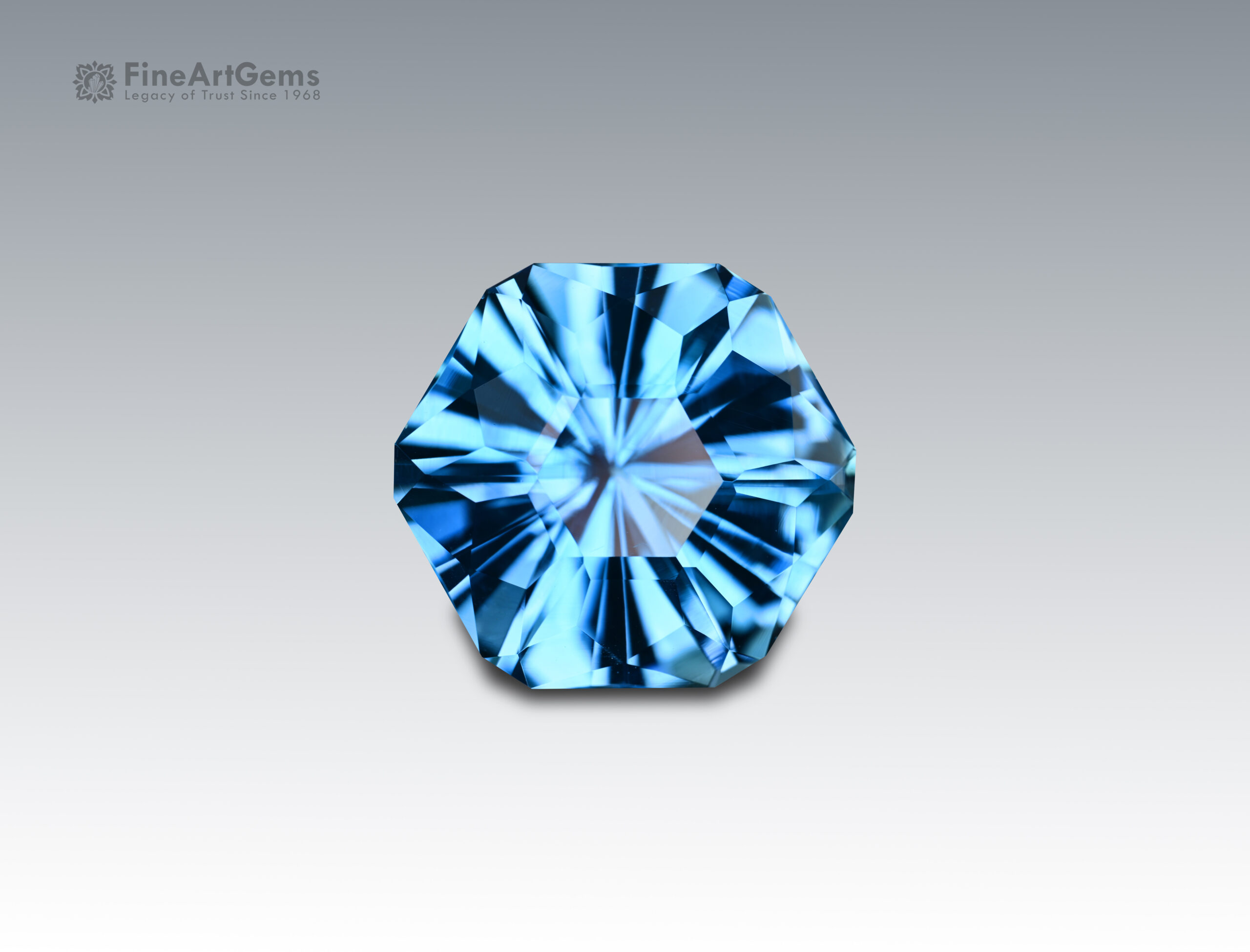 16.95 Carats Fancy Cut Stunning Swiss Blue Topaz Gemstone