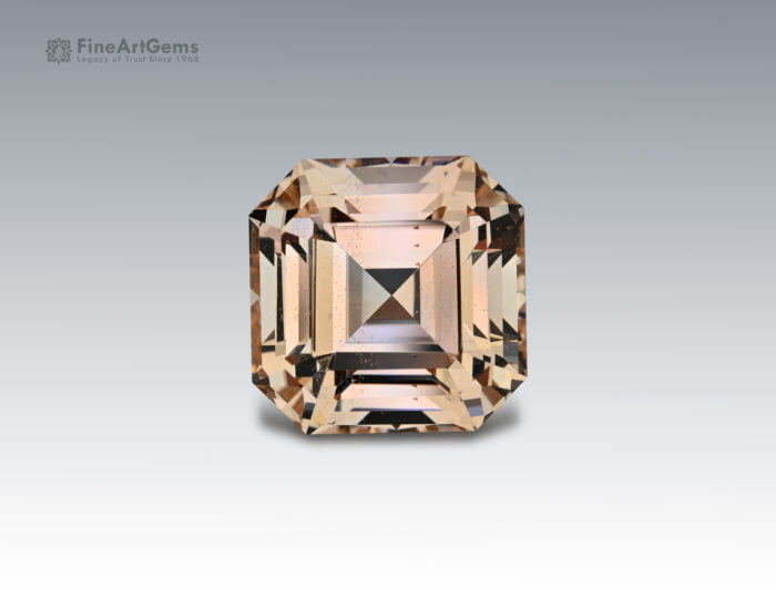 23.3 Carats Asscher Cut Stunning Golden Topaz Gemstone