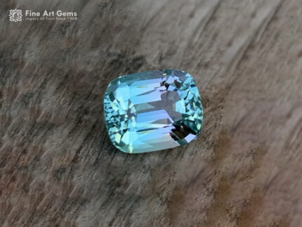 18.9 Carats Stunning Bicolor Tourmaline in Step Cushion Cut