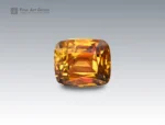 Natural 1.95 carat sphene titanite cushion cut gemstone from Pakistan for ring, pendant, earrings, and fine jewelry collection