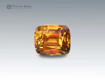 Natural 1.95 carat sphene titanite cushion cut gemstone from Pakistan for ring, pendant, earrings, and fine jewelry collection
