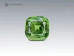 Natural 11.85 carat peridot with ludwigite inclusions cushion cut gemstone from Pakistan for ring, pendant, earrings, and jewelry collection