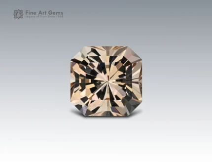 Natural 19.5 carat golden topaz square cut gemstone from Pakistan for ring, pendant, earrings, and fine jewelry collection