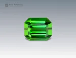 Natural 21.7 carat green tourmaline emerald cut gemstone from Afghanistan for ring, pendant, earrings, and fine jewelry collection