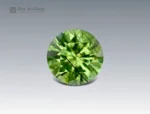 3.5 carat ludwigite included peridot round cut Pakistan