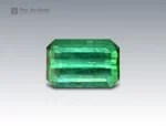 8 carat emerald cut green tourmaline gemstone from Afghanistan, perfect for a ring, pendant, or fine jewelry collection
