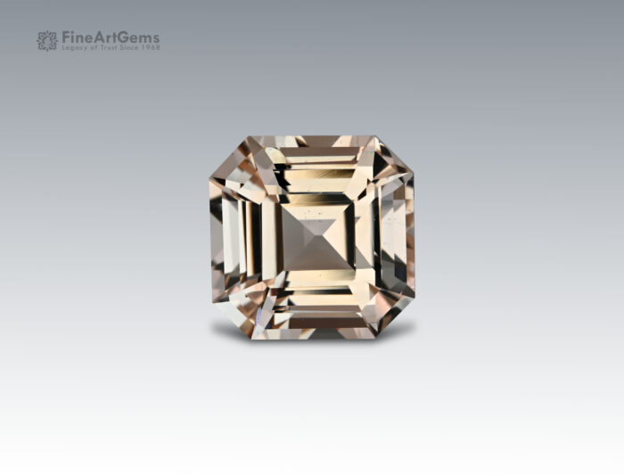 9.70 Carats Pretty Golden Topaz Asscher Cut Gemstone