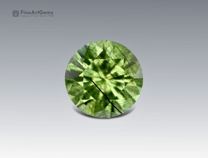 3.5 Carats Beautiful Ludwigite Inclusion Peridot Gemstone