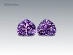 6.4 Carats Stunning Lavender Spinel Gemstone Pair in Fancy Heart Design