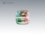 Natural 13.3 carat multicolor tourmaline cushion cut gemstone from Nigeria for ring, pendant, earrings, and fine jewelry collection