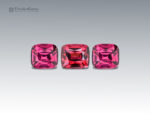 5.75 Carats Dazzling Rhodolite Garnet Gemstone 3 Pcs Set