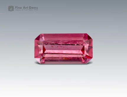 2.2 carat tourmaline emerald cut Afghanistan