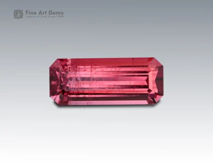 2.5 carat tourmaline emerald cut Afghanistan