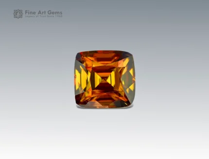 4.4 carat sphene titanite cushion cut Pakistan