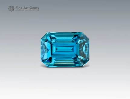 4.65 carat zircon emerald cut Cambodia