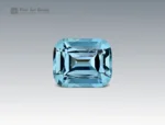4.95 carat aquamarine cushion cut vivid blue gemstone from Madagascar for ring, pendant, or jewelry