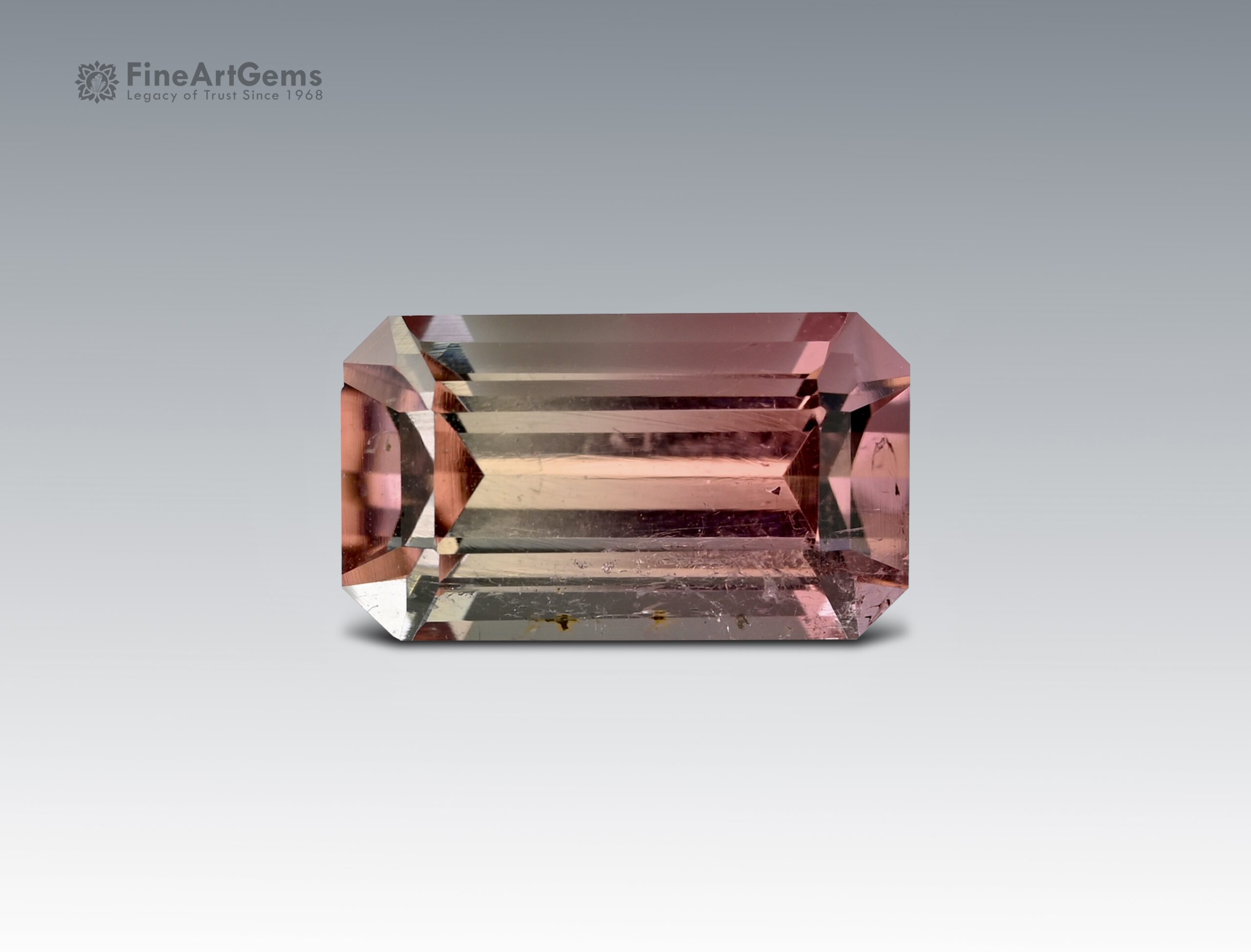 2.1 Carats Bicolor Tourmaline Natural Gemstone from Afghanistan