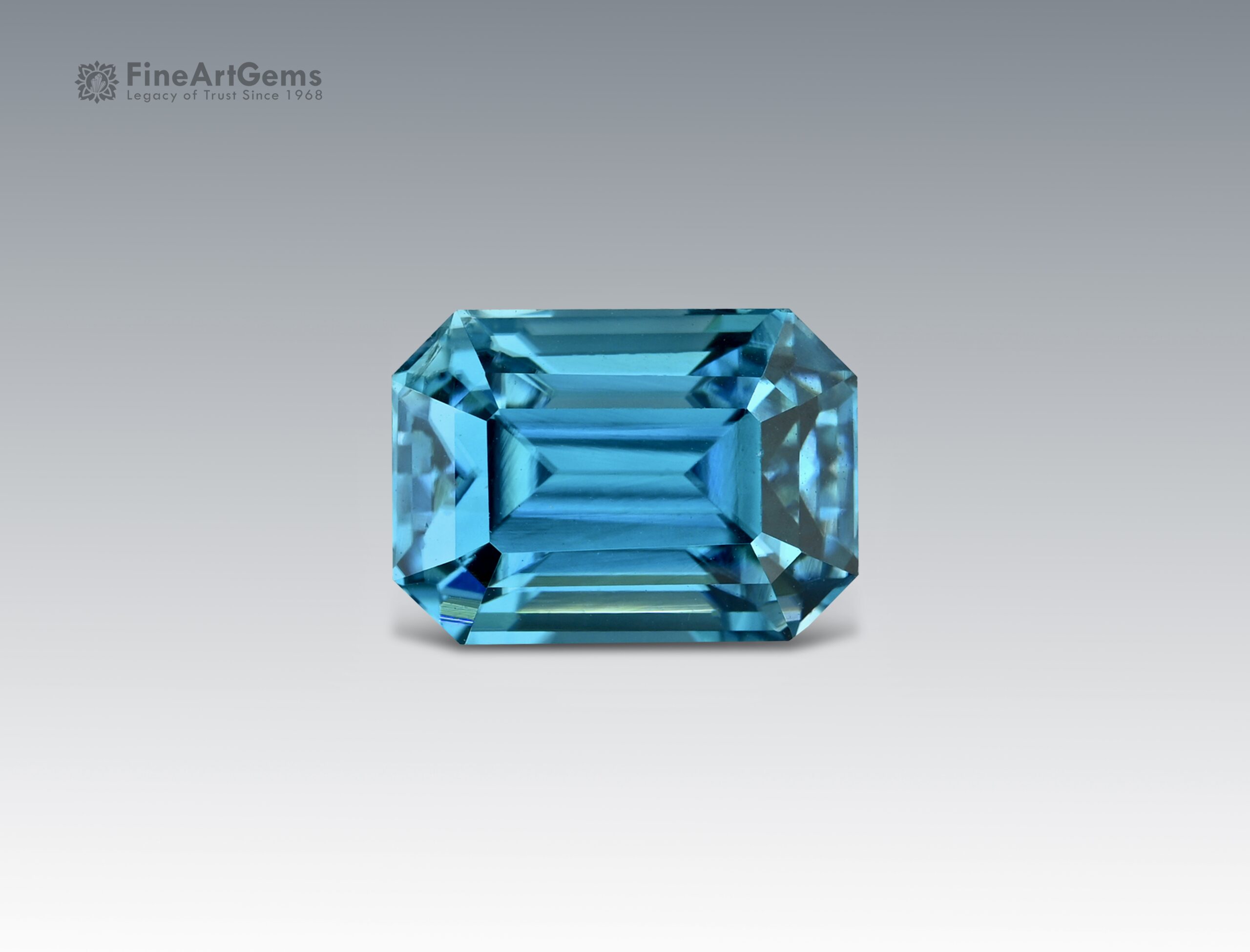 4.65 Carats Beautiful Blue Zircon Gemstone from Cambodia