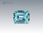 4.6 carat aquamarine cushion cut gemstone from Madagascar, vivid blue for ring, pendant, or jewelry
