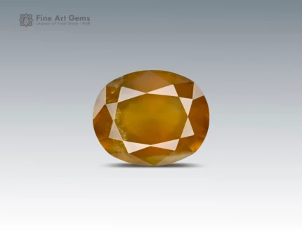 8.2 carat vesuvianite oval cut golden brown gemstone from afghanistan for ring pendant, or jewelry