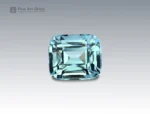 Natural 0.5 carat aquamarine gemstone with cushion cut from Madagascar ideal for jewelry rings and pendants
