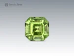 Natural 03 carat peridot gemstone with an asscher cut from Pakistan, perfect for gemstone pendants, jewelry rings, and fine collections