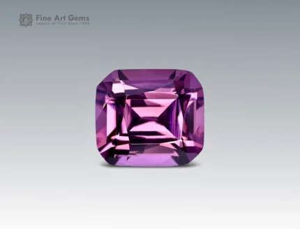 Natural 1.35 carat lavender spinel gemstone with cushion cut from Tajikistan, perfect for gemstone pendants, jewelry rings, and collections
