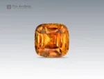 1.7 carat sphene titanite gemstone in cushion cut from Pakistan