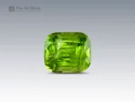 10.2 carat peridot gemstone with cushion cut from Pakistan, perfect for rings, pendants, and fine jewelry collections