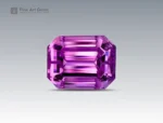 102.5 carat kunzite gemstone with emerald cut from Afghanistan, perfect for rings, pendants, and fine jewelry collections
