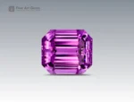 109 carat kunzite gemstone with emerald cut from Afghanistan, perfect for rings, pendants, and fine jewelry collections