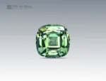 11.85 carat cushion cut green tourmaline gemstone from Afghanistan, ideal for fine jewelry such as rings, pendants, and luxury collections