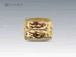 19 carat golden-yellow topaz in cushion cut from Pakistan, large faceted gemstone on neutral background