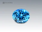 19.45 carat oval cut blue topaz gemstone from Brazil, brilliant sky blue gem for rings, pendants, and fine jewelry