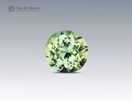 2.85 carat tourmaline round cut green gemstone from Afghanistan for ring pendant, or jewelry